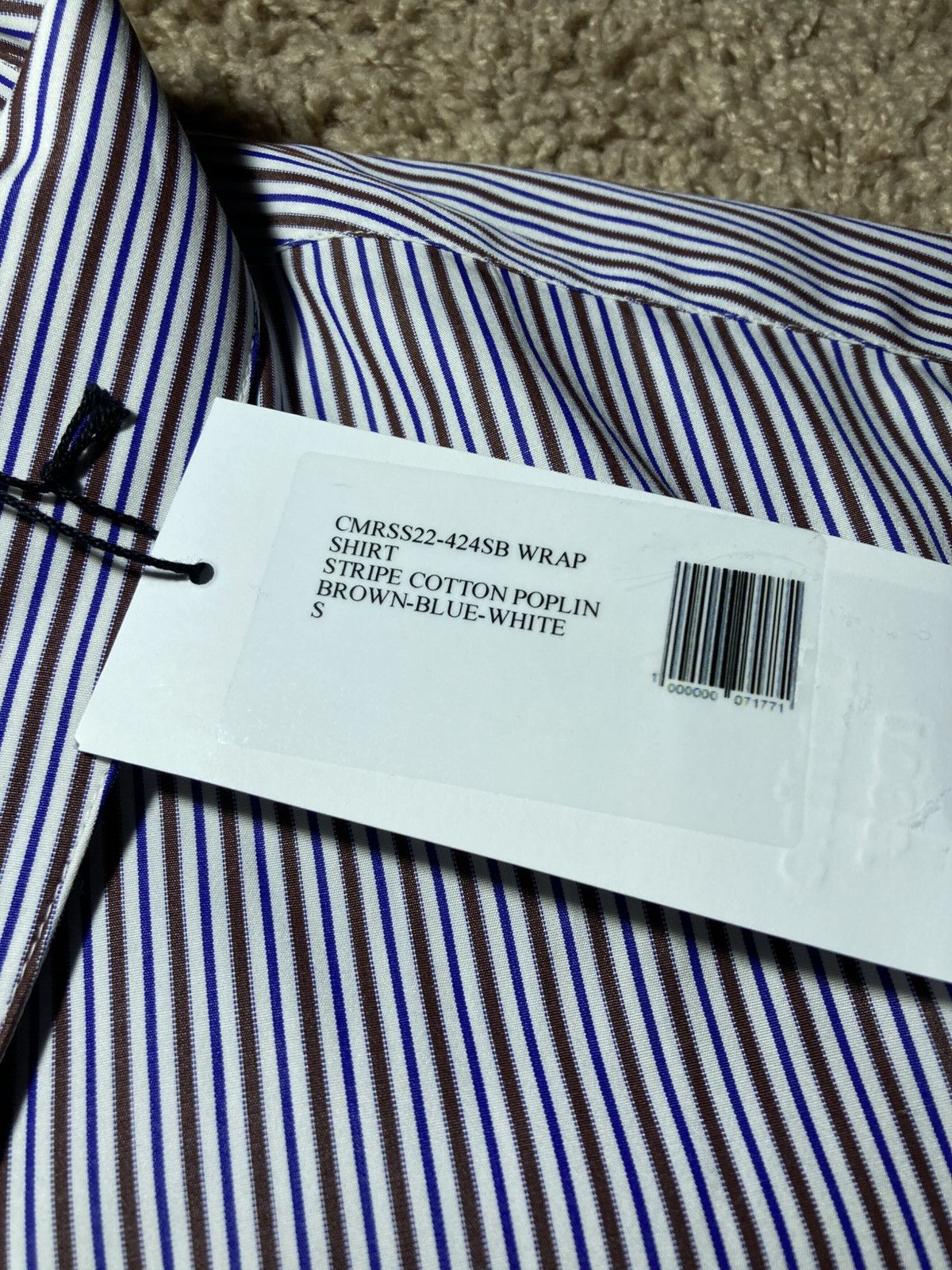 Martine Rose New SS22 Martine Rose Wrap Shirt Striped 2022 Logo Classic Size US S / EU 44-46 / 1 - 4 Thumbnail