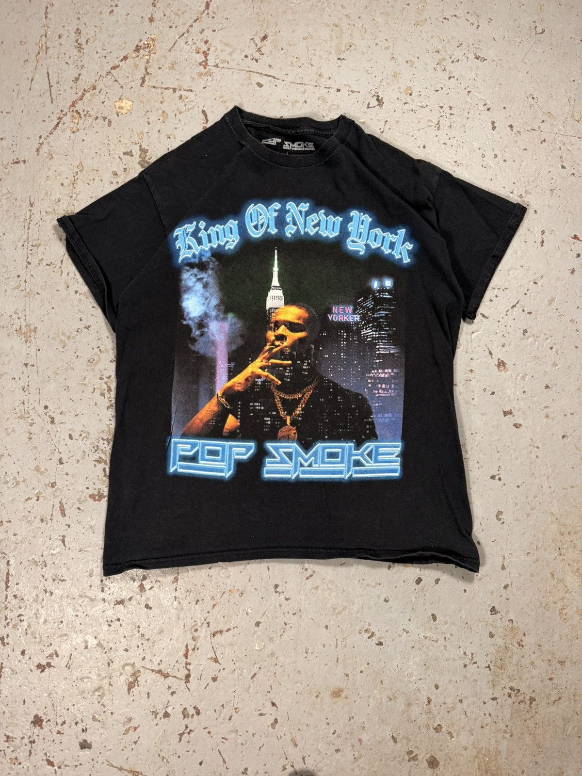 Band Tees OG Popsmoke Woo king of New York Tee Size US L / EU 52-54 / 3 - 1 Thumbnail