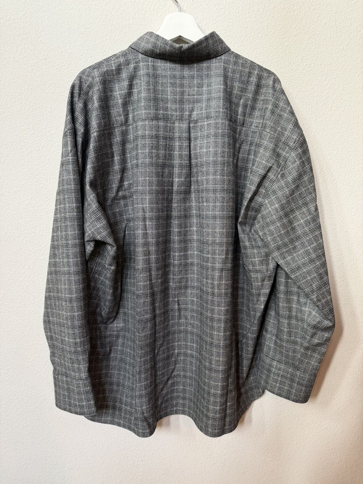 Stein Glen check wool pat down shirt S (fits L-XL) Size US S / EU 44-46 / 1 - 2 Thumbnail
