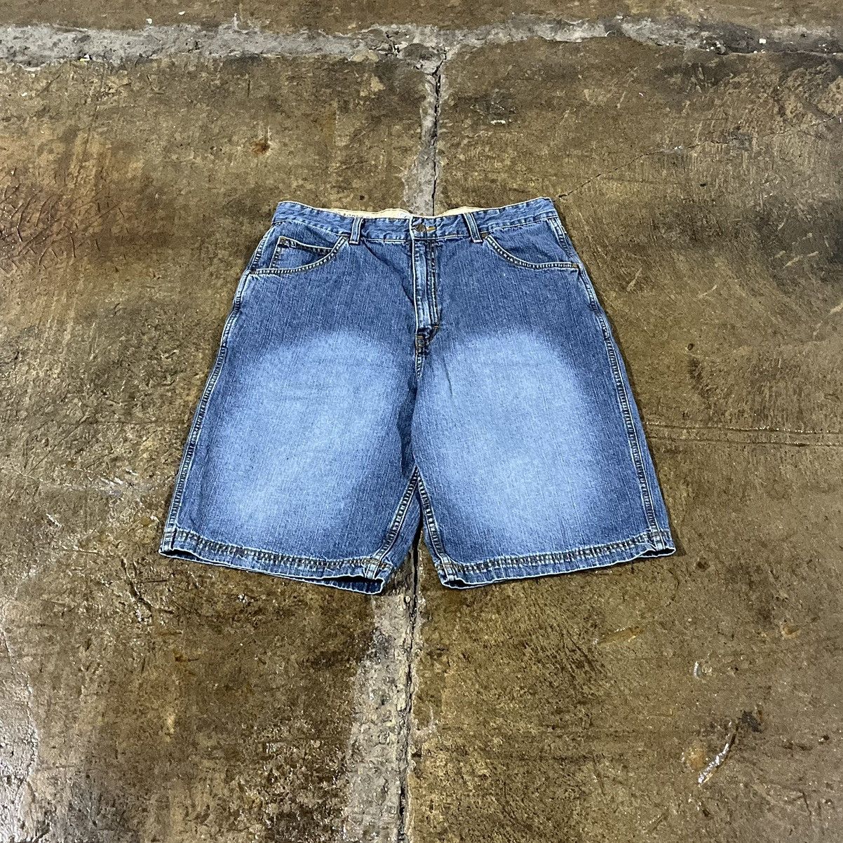 JNCO × Southpole × Vintage Crazy Vintage Y2K Baggy Jorts Faded Grunge Skater Shorts Size US 36 / EU 52 - 2 Thumbnail