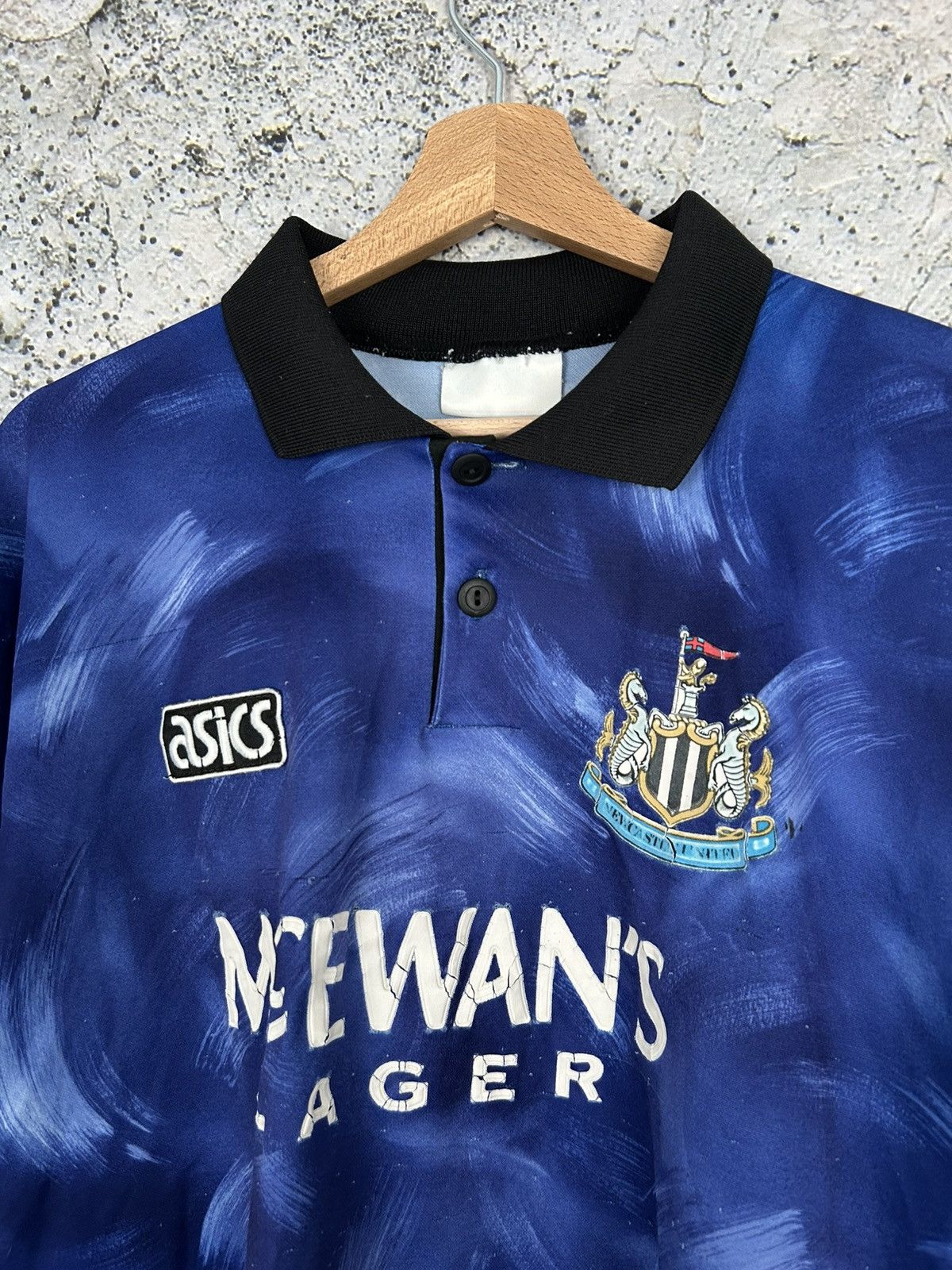 Asics Vintage Asics Newcastle United Soccer Jersey 90s Archive Size US L / EU 52-54 / 3 - 3 Thumbnail