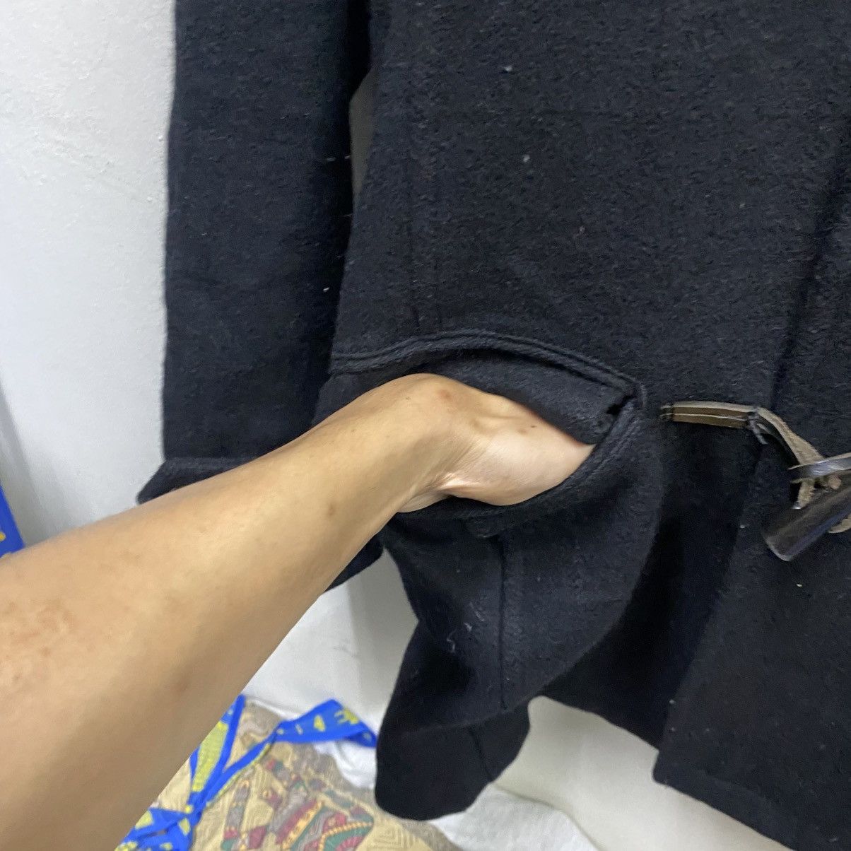 Katharine Hamnett London 🥷🏿Katharine Hamnett London Black Wool Duffle Coat (M) Size US M / EU 48-50 / 2 - 8 Thumbnail