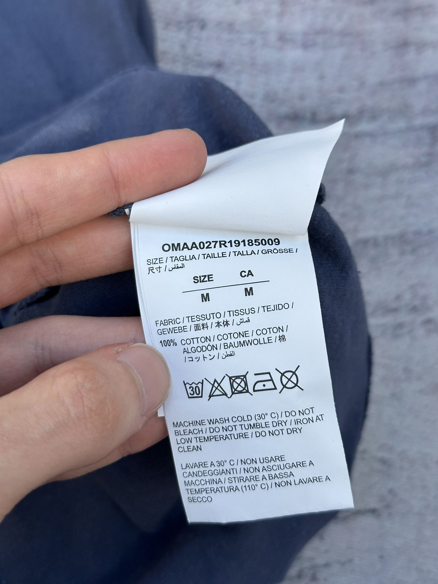 Off-White Off-White T-Shirt Summer 1863 Navy Impressionism Logo size M Size US M / EU 48-50 / 2 - 10 Thumbnail