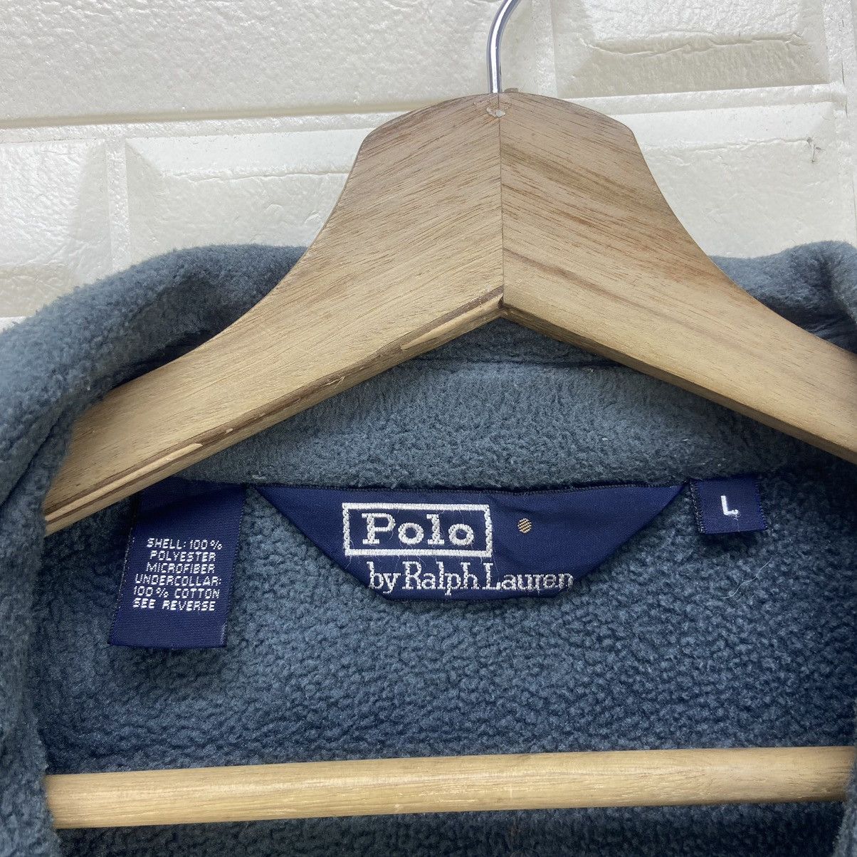 Polo Ralph Lauren Vintage Polo by Ralph Lauren YKK USA Fleece Jacket Size US L / EU 52-54 / 3 - 16 Thumbnail