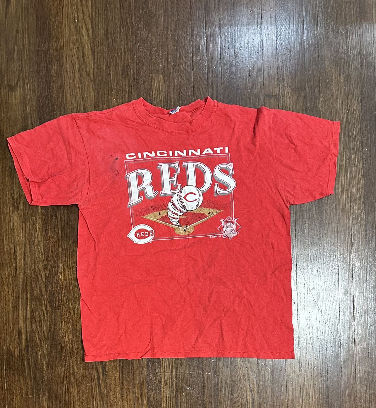 Russell Athletic Cincinnati Reds Vintage baseball shirt Size US L / EU 52-54 / 3 - 1 Thumbnail