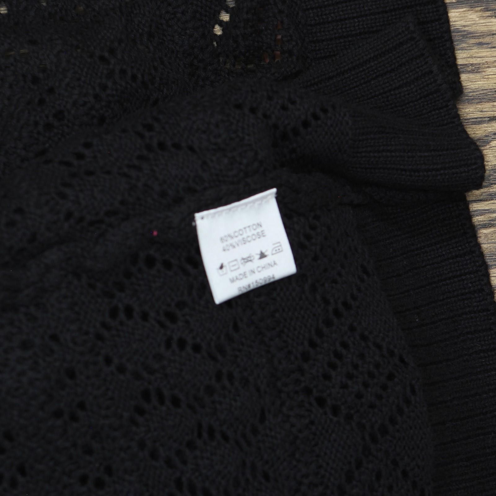 Baldinini Nwt Belldini Size Open Cardigan Sweater As230502x Black 2x Size XXL / US 16-18 / IT 52-54 - 4 Thumbnail