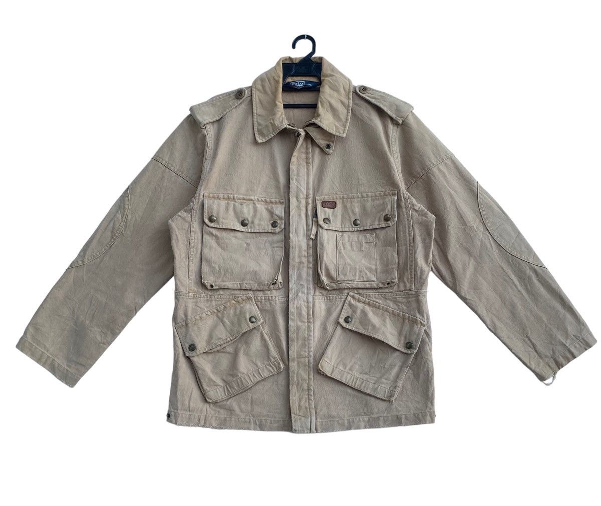 Vintage Polo Ralph Lauren 3D pocket hunting tactical outdoor jacket Size US L / EU 52-54 / 3 - 1 Thumbnail