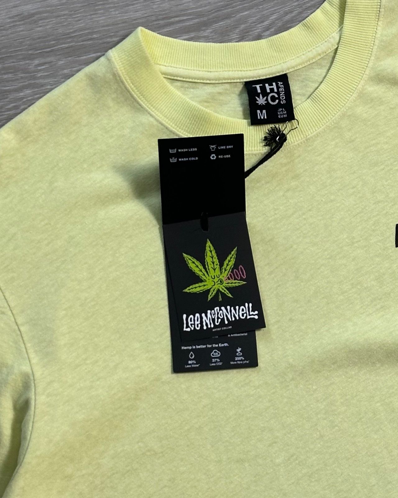 Afends BNWT Afends - Take It Back - Hemp Weed Yellow T-Shirt Medium Size US M / EU 48-50 / 2 - 9 Thumbnail
