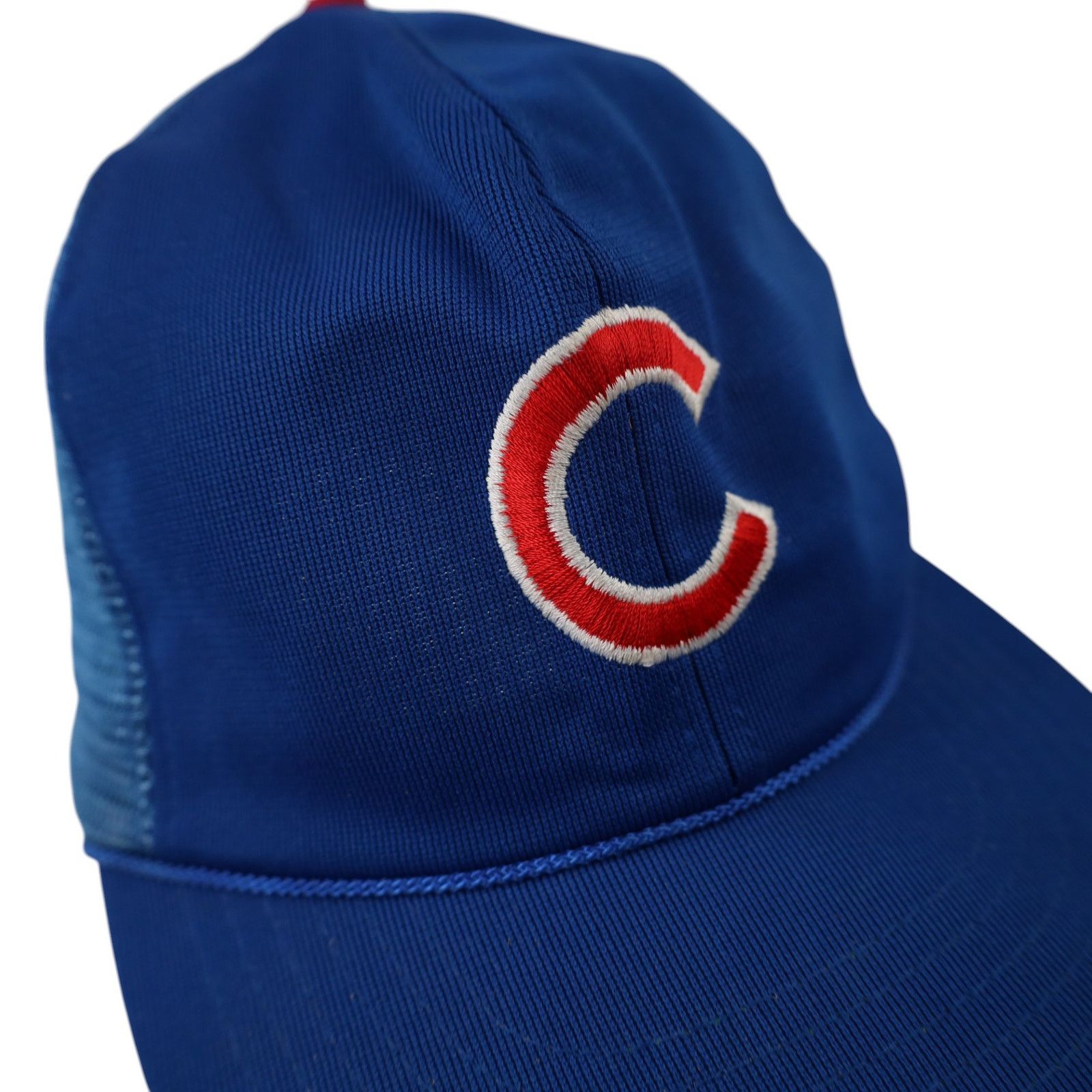 MLB Vintage 80s Chicago Cubs Mesh Trucker Hat Size ONE SIZE - 3 Thumbnail
