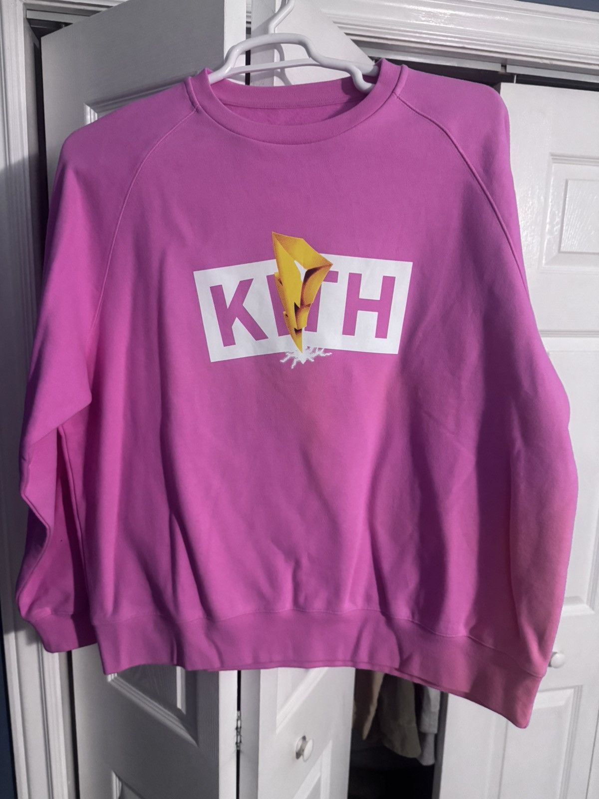 KITH X Power Rangers Crewneck Size XL in Pink