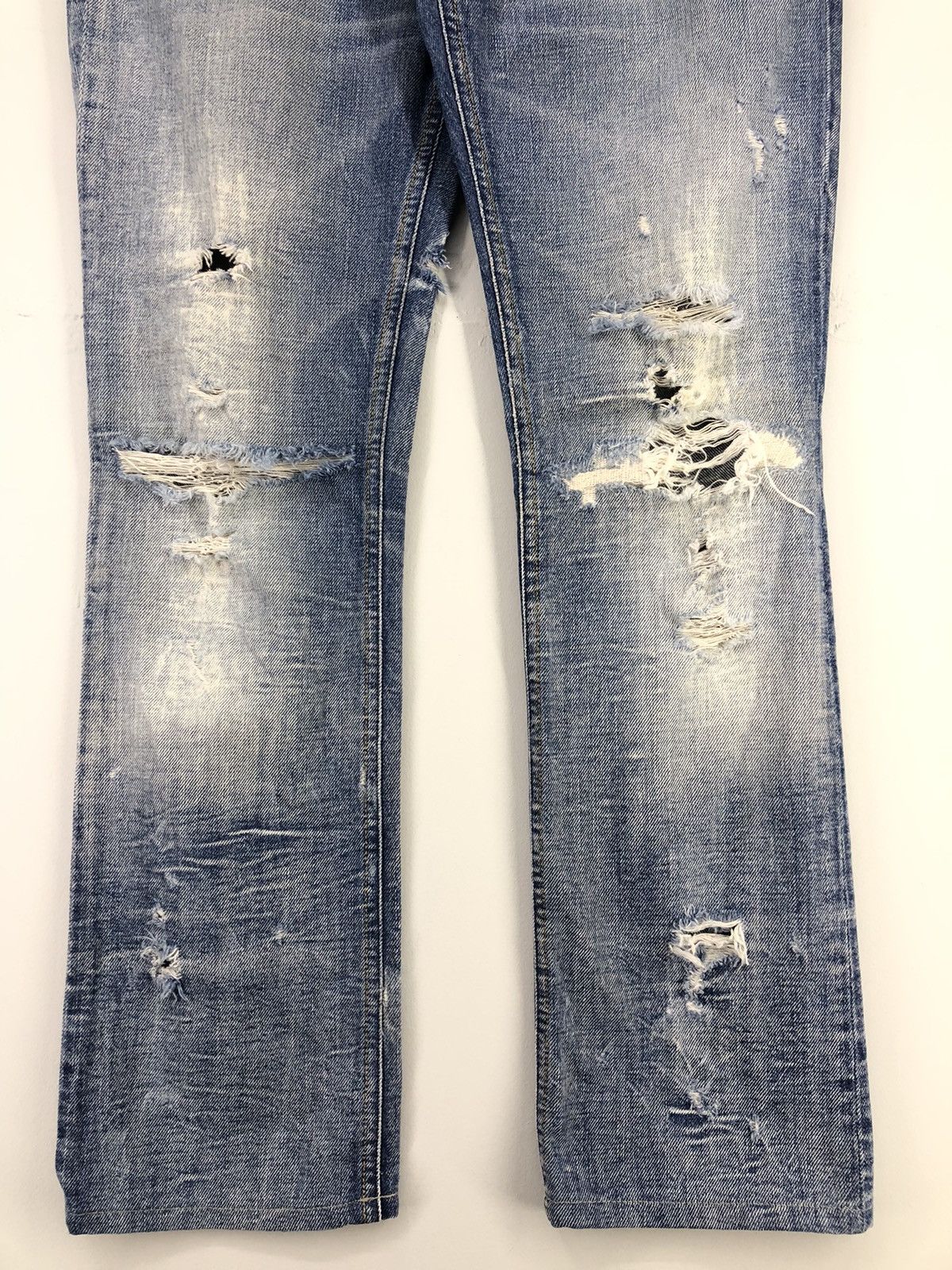 Diesel Vintage Diesel Lowky Distressed Faded Blue Jeans Size 29" - 12 Thumbnail