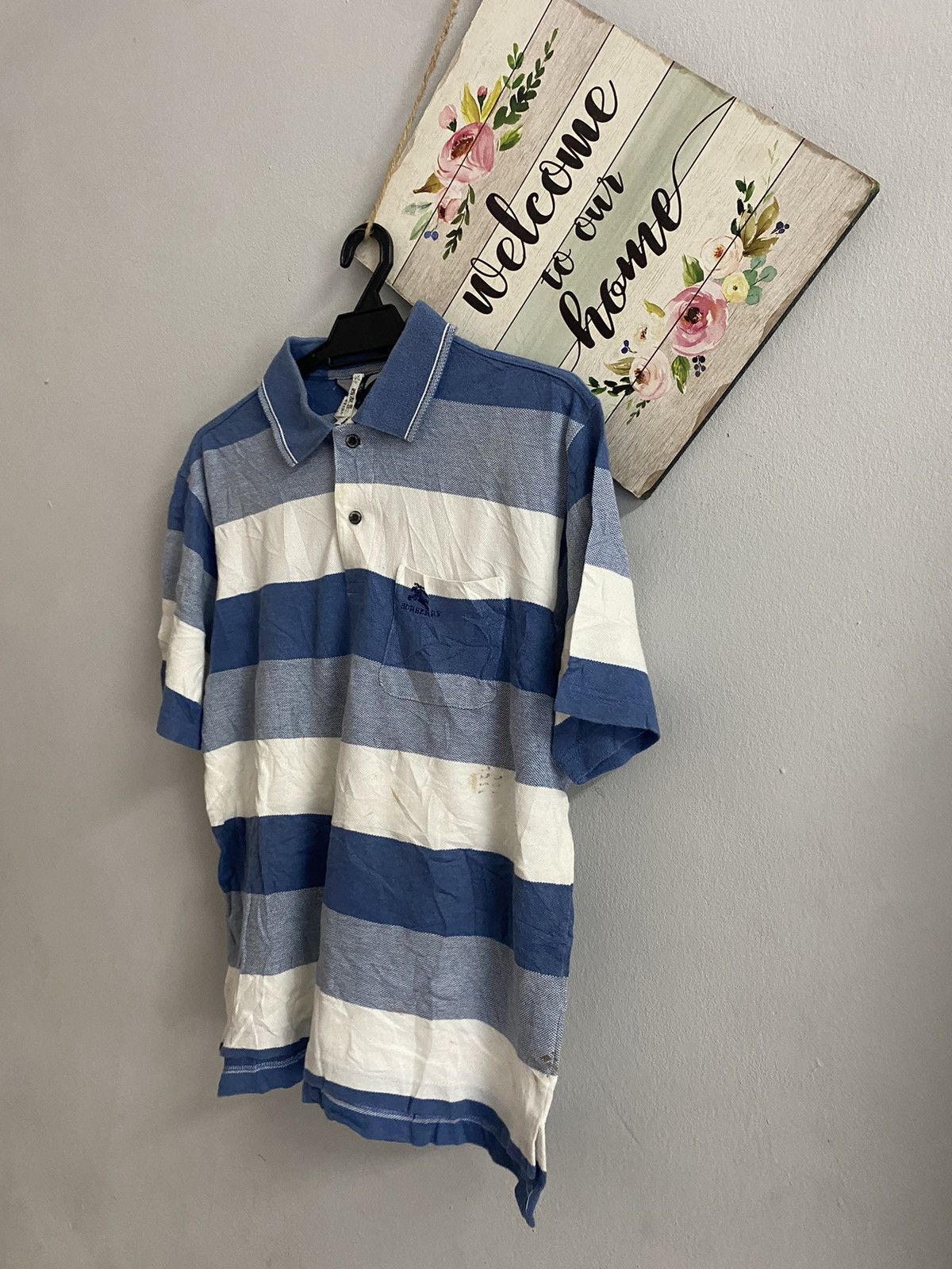 Burberry × Japanese Brand Burberry Golf Deadstock Colar tee🚄 Size US M / EU 48-50 / 2 - 5 Thumbnail