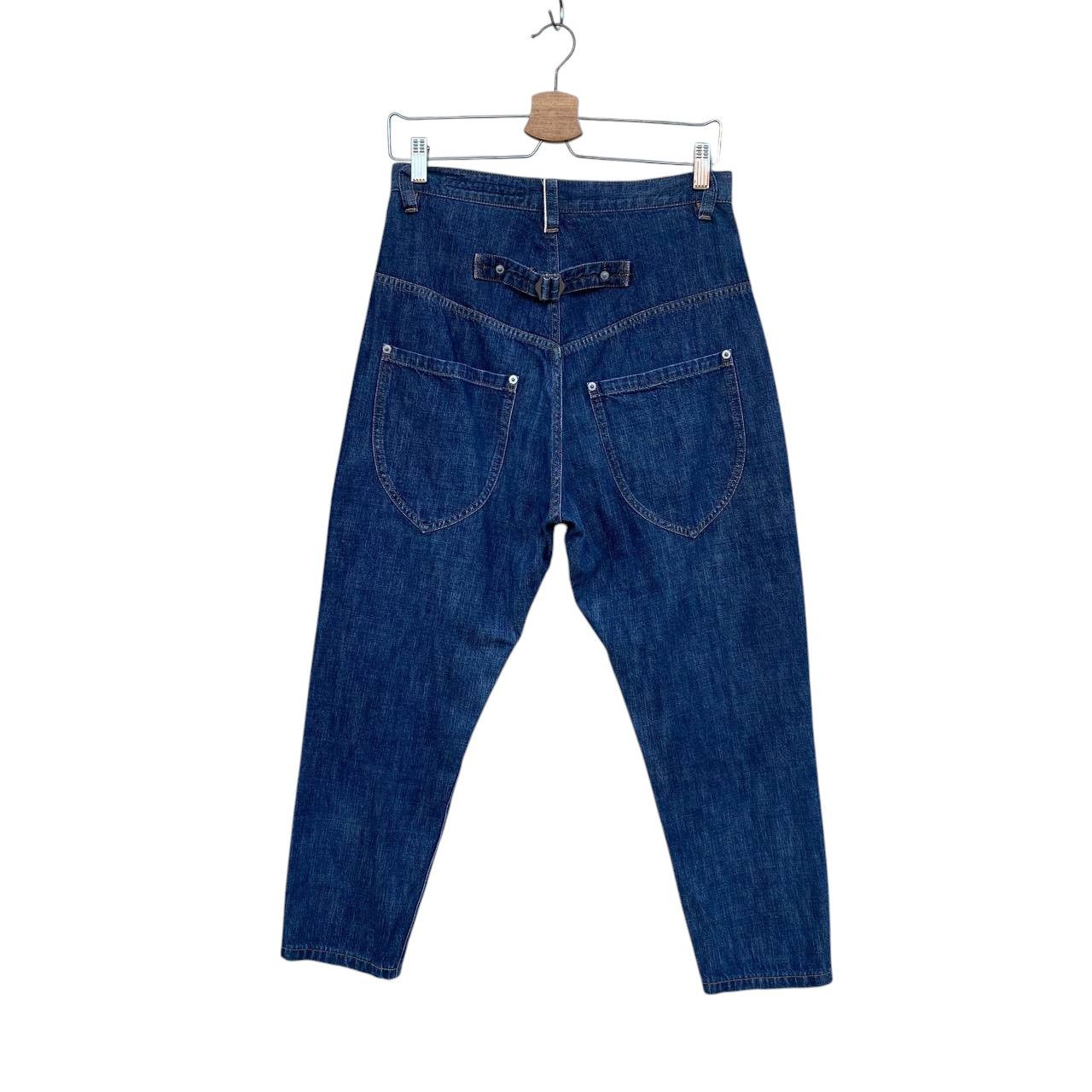Issey Miyake SUNAOKUWAHARA JAPAN SHORT ANKLE CUT DENIM Size US 30 / EU 46 - 2 Thumbnail