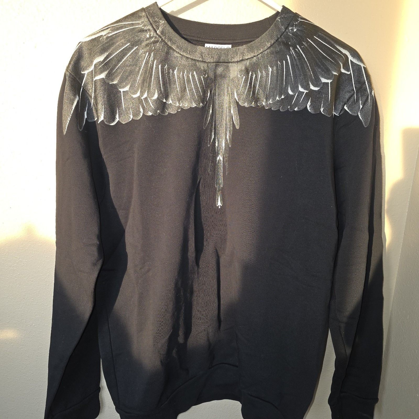 Other Marcelo Burlon Wings Crewneck Sweatshirt Black White - S Size US S / EU 44-46 / 1 - 7 Thumbnail