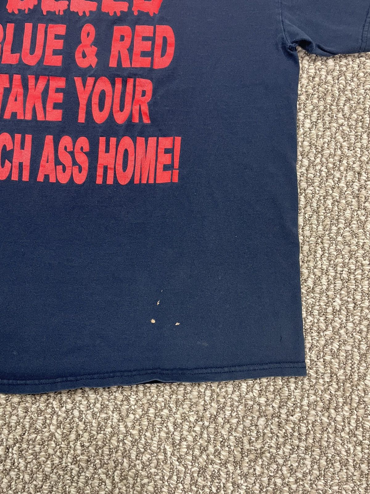 Vintage Vintage Buffalo Fuckin New York Sports Promo Bleed Blue Red Size US XL / EU 56 / 4 - 12 Thumbnail