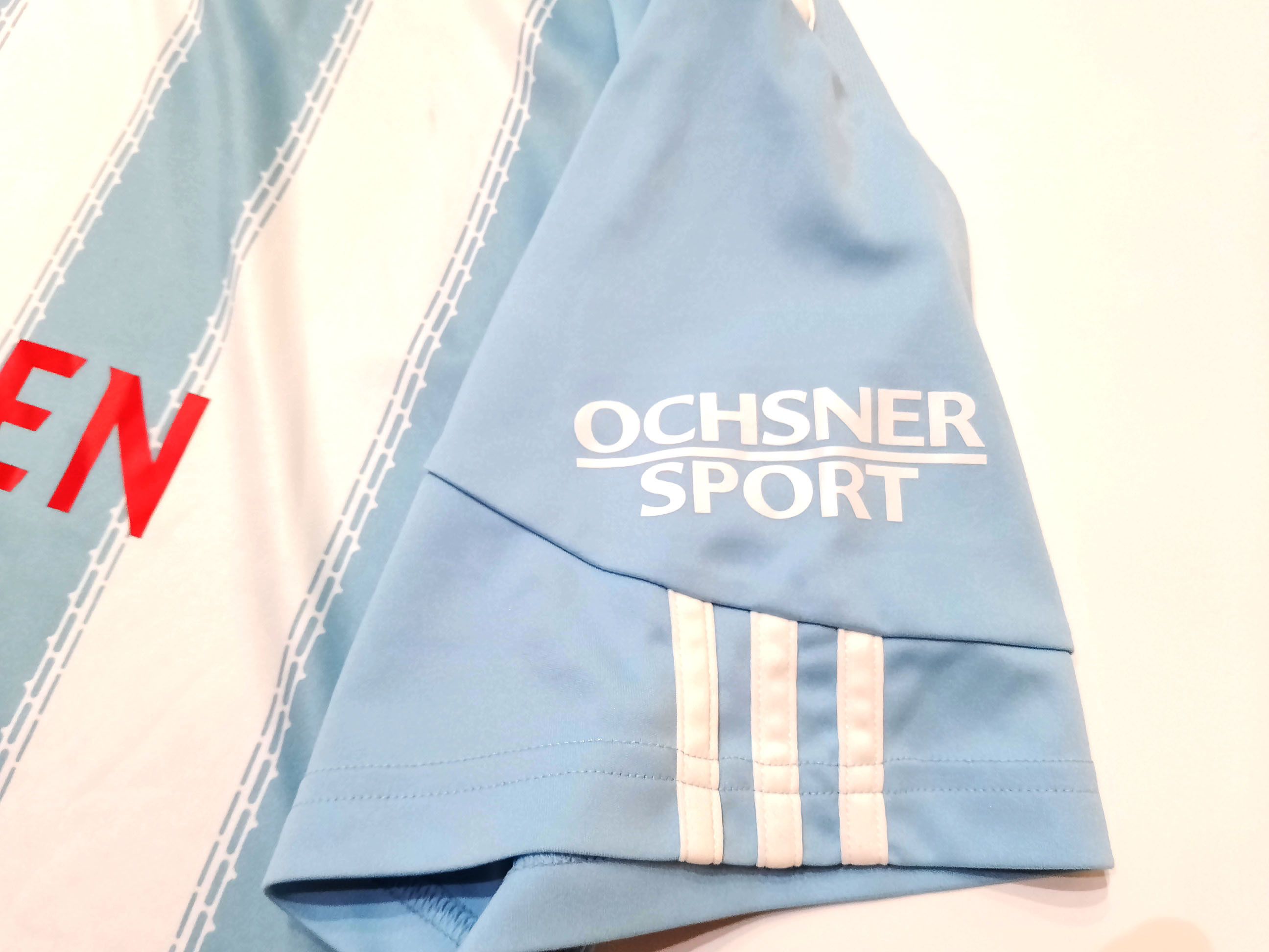 Adidas Adidas P46707 Blue T-Shirt White Stripes size XL Size US XL / EU 56 / 4 - 5 Thumbnail