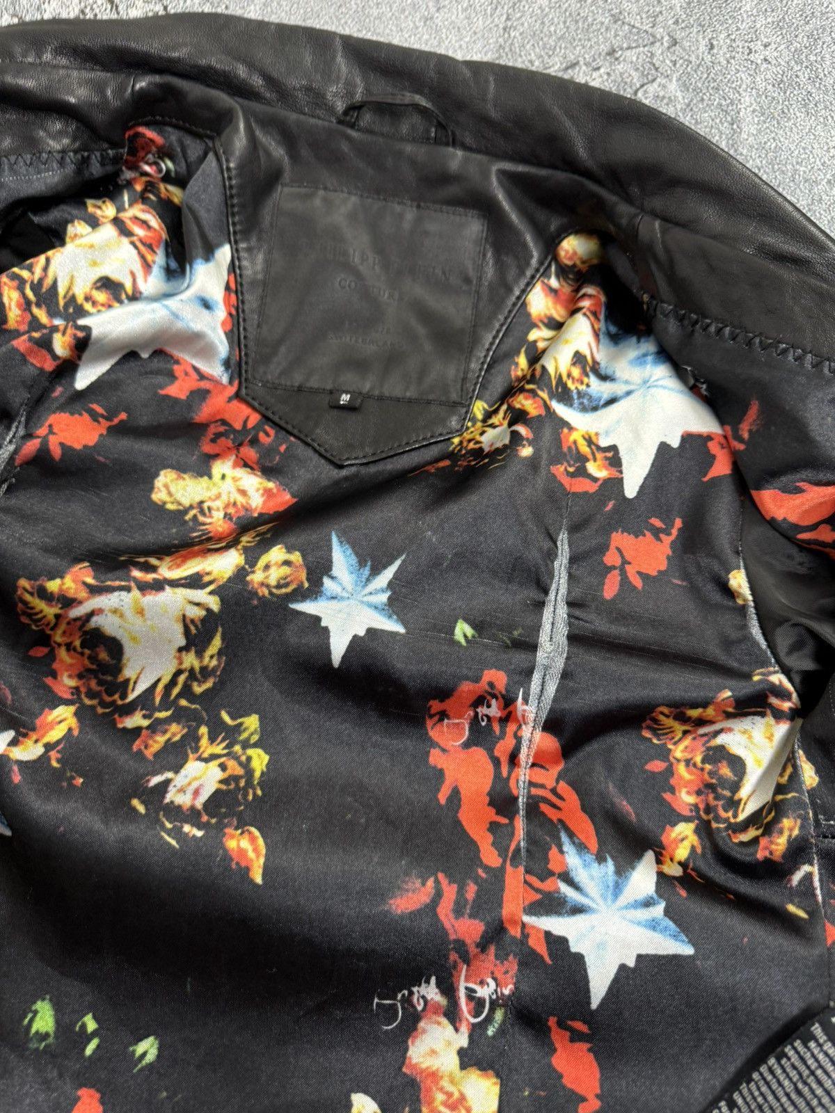 Philipp Plein Philipp Plein Couture Leather Biker Jacket Size M Size M / US 6-8 / IT 42-44 - 17 Thumbnail