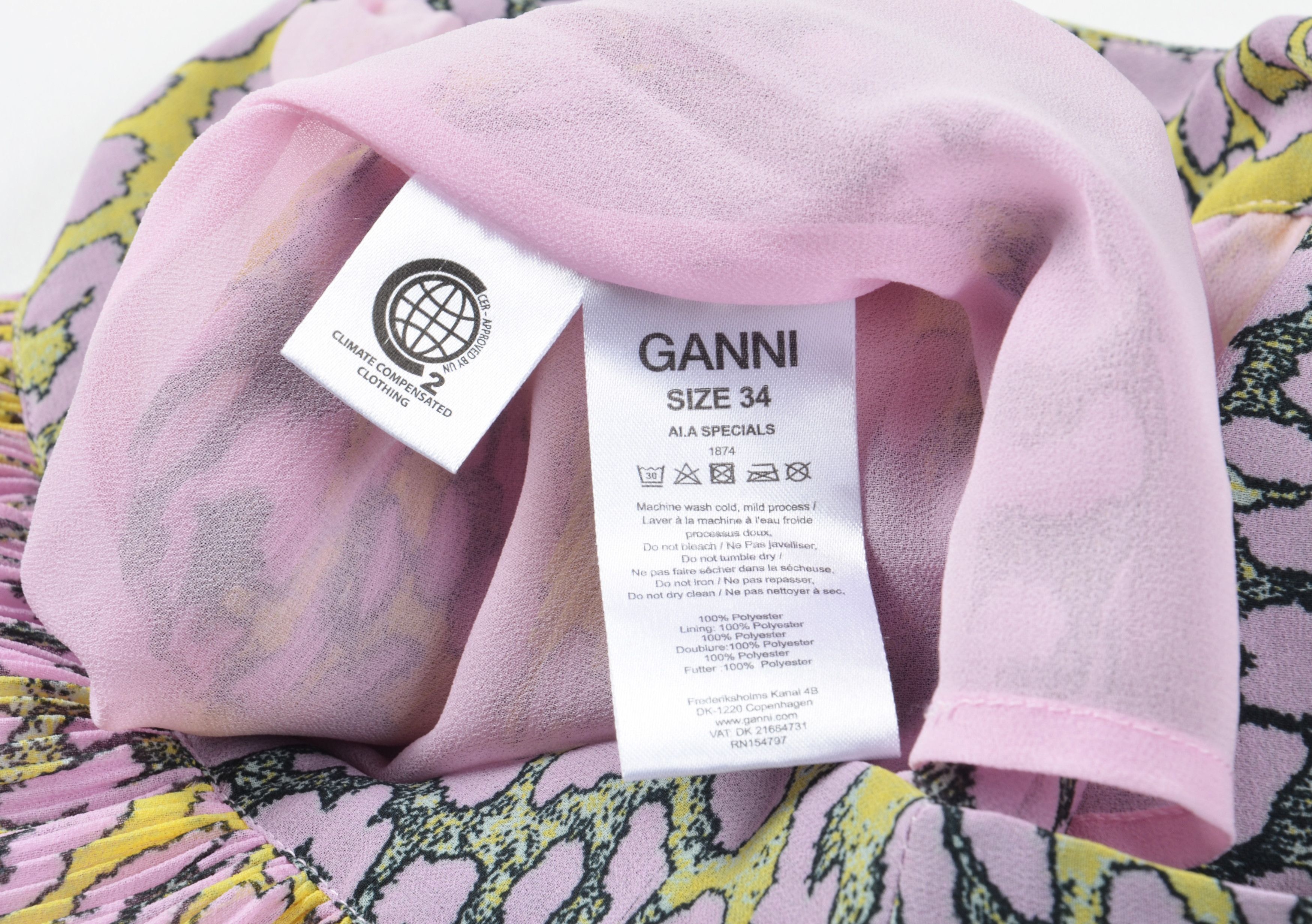 Ganni Ganni Mesh Animal Print Pleated Flared Mini Skirt Size 26" / US 2 / IT 38 - 8 Thumbnail