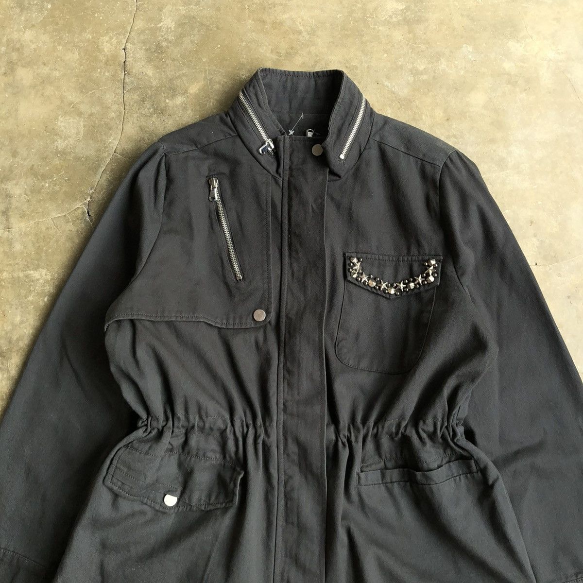 Hysteric Glamour 2000s Yetts Studded Pocket Jacket Black Lgb Goa Style Size US XL / EU 56 / 4 - 2 Thumbnail