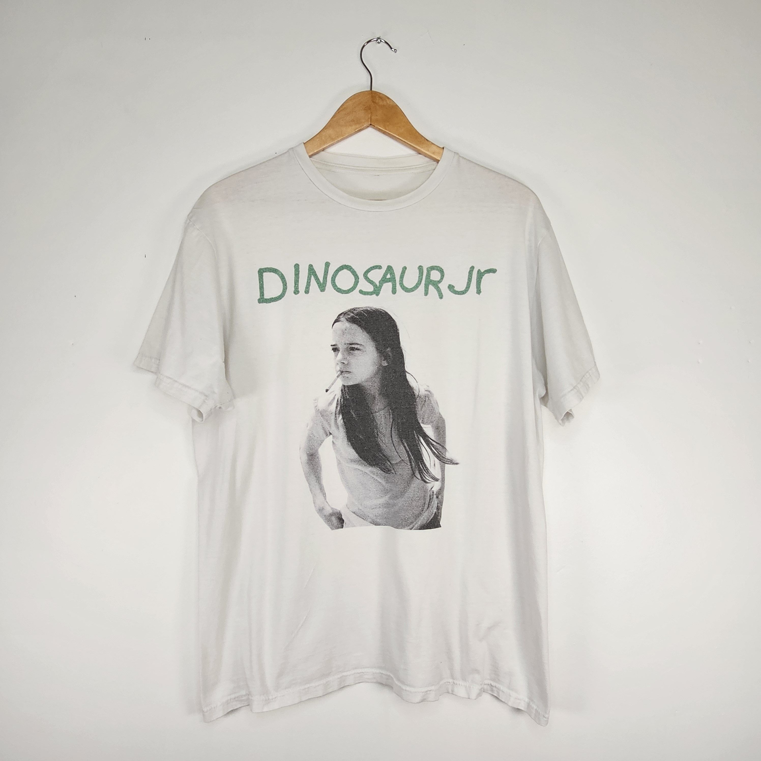 image of Band Tees x Vintage Dinosaur Jr 'green Mind' Vintage Y2K Shirt in White, Men's (Size Large)