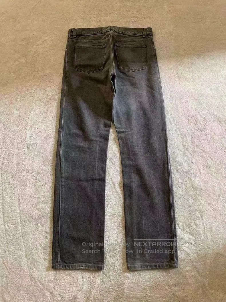 Helmut Lang Helmut Lang Gray Black Raw Denim Jeans 33. Size US 33 - 5 Thumbnail