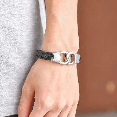 Prevu Steel Handcuff Bracelet Size ONE SIZE - 1 Thumbnail
