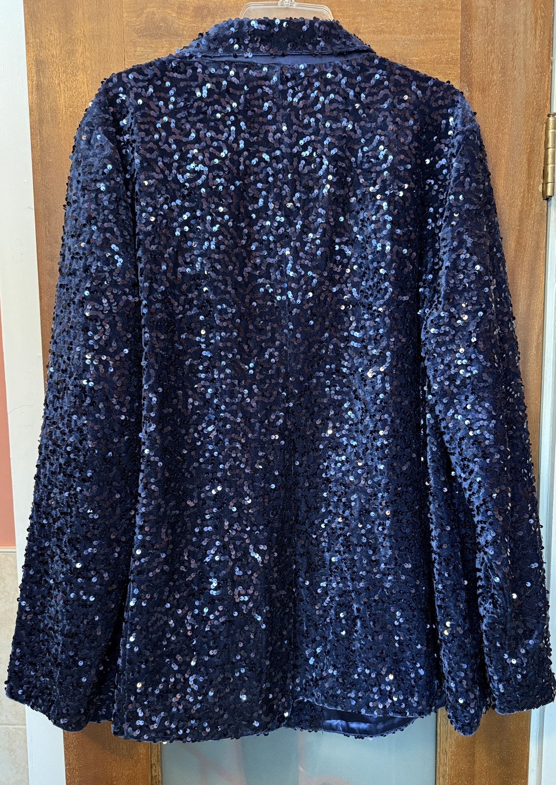 Joan Rivers Joan Rivers Red Carpet Vtg Plus Navy Sequin Single Blazer Size XXL / US 16-18 / IT 52-54 - 6 Thumbnail
