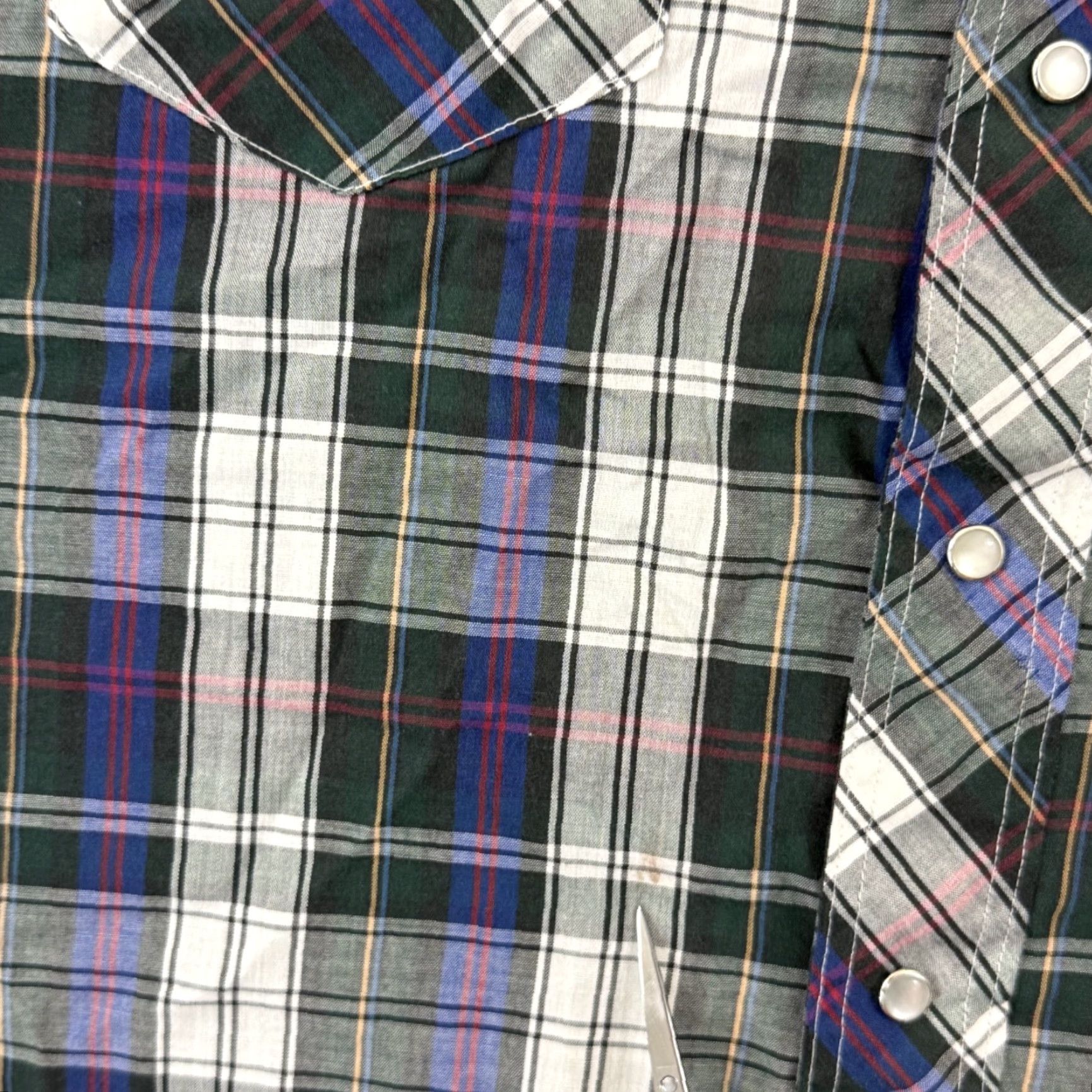 Wrangler VINTAGE Wrangler Shirt Men Large Plaid Long Sleeve 90s Pearl Snap Western X Long Size US L / EU 52-54 / 3 - 7 Thumbnail