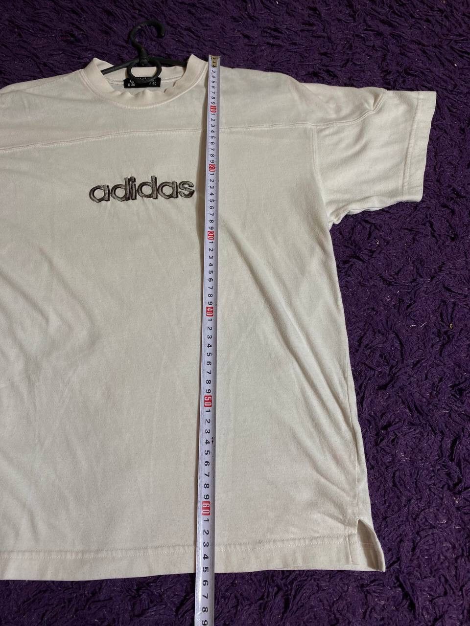 Adidas × Vintage Vintage Adidas Big Graphic Logo Distressed 90’s tee Size US M / EU 48-50 / 2 - 9 Thumbnail
