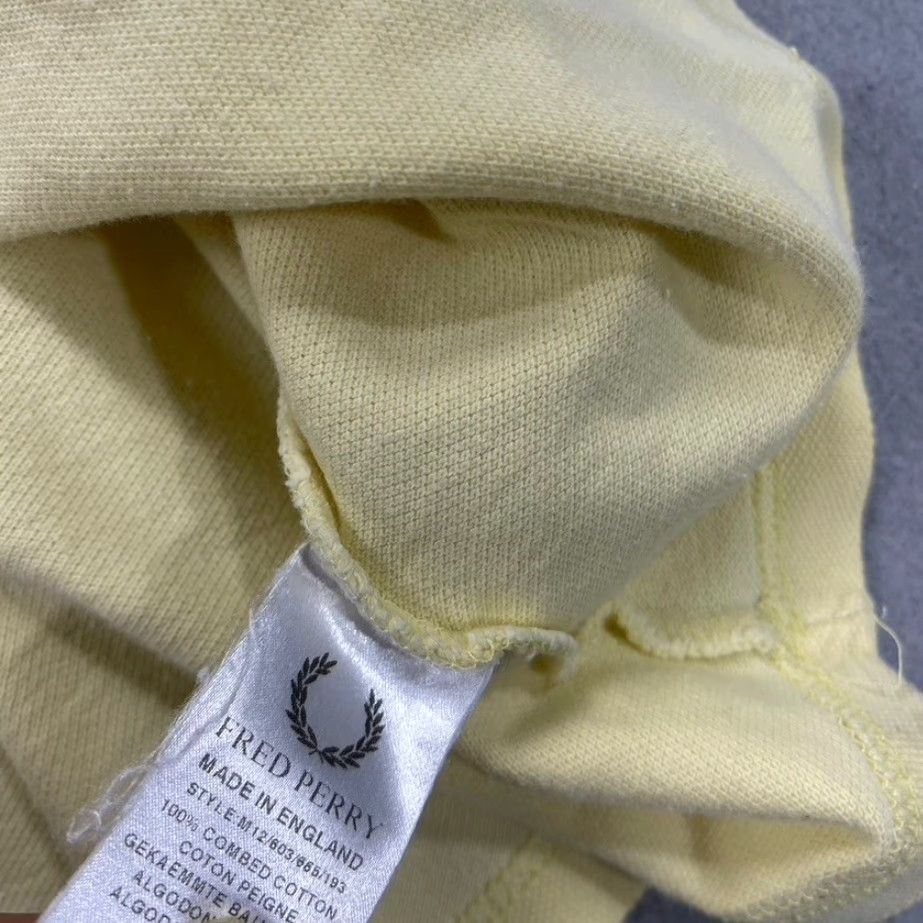 Fred Perry Fred Perry Polo Shirt Mens 44 Pique Cotton 100% Designer Casual Golf Tennis Polo Shirt M Yellow Mens Size US M / EU 48-50 / 2 - 5 Thumbnail