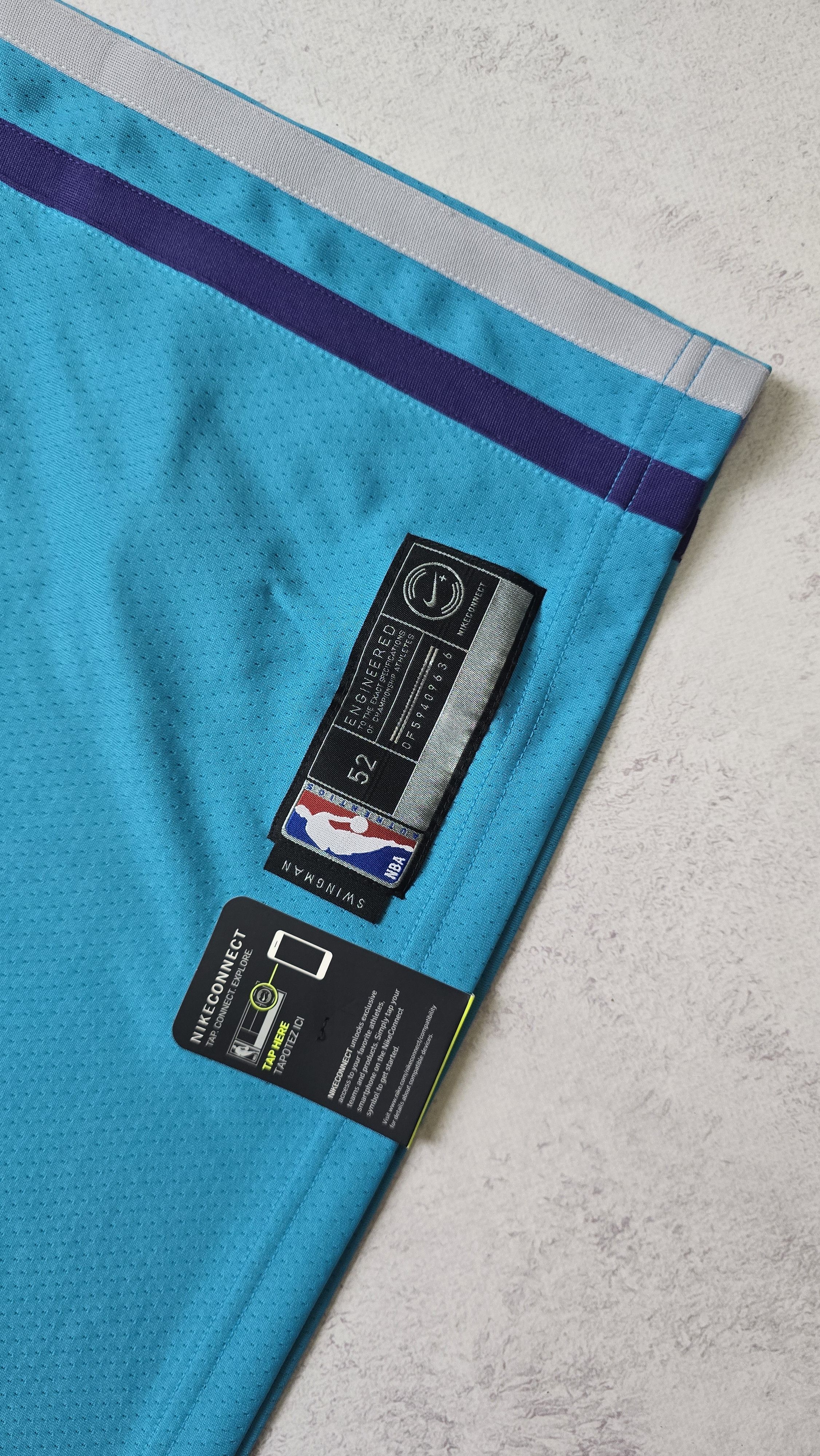 Nike Charlotte Hornets Jordan Brand Swingman Blank Jersey Teal Size US XL / EU 56 / 4 - 7 Thumbnail