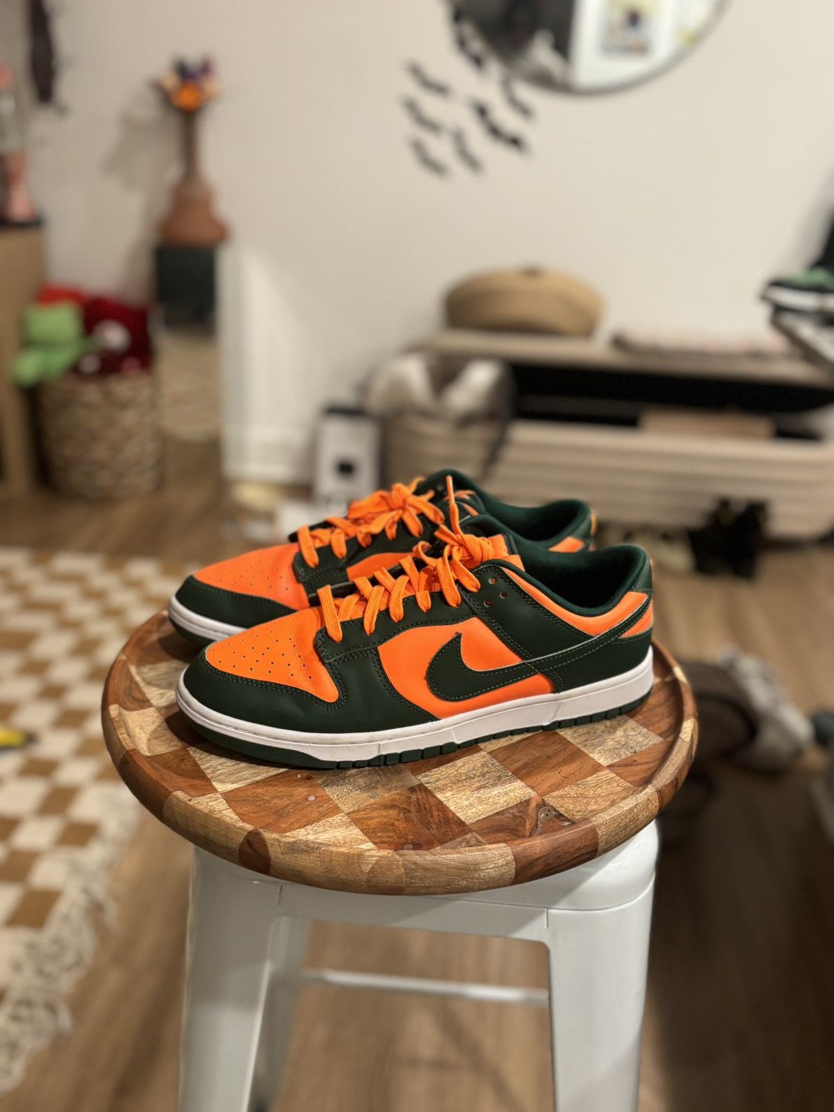 Nike Nike Dunk Low Miami Hurricane Size US 12 / EU 45 - 1 Thumbnail