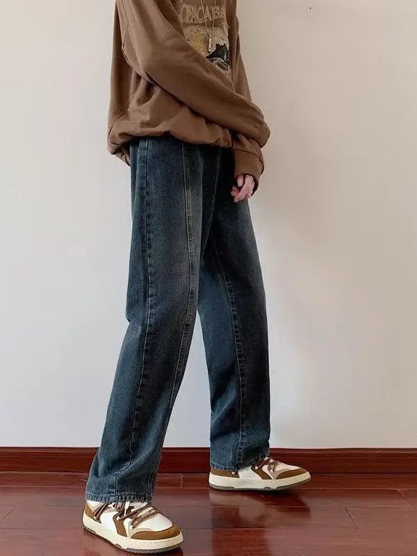 Japanese Brand × Jean Retro loose straight leg high street jeans Size US 32 / EU 48 - 3 Thumbnail