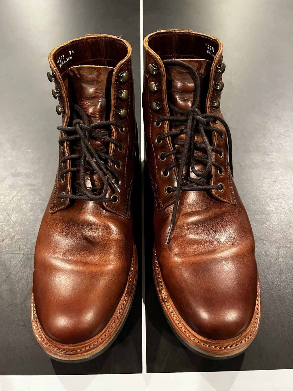 Parkhurst Boots Sz. 9.5 Nicks x Parkhurst Brakeman Last: 602 Length: 10 Width: D  main image 2