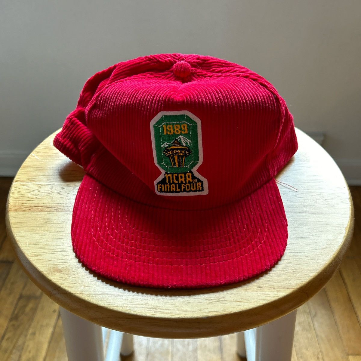 Vintage 1989 NCAA Final Four Seattle Corduroy Snapback Hat