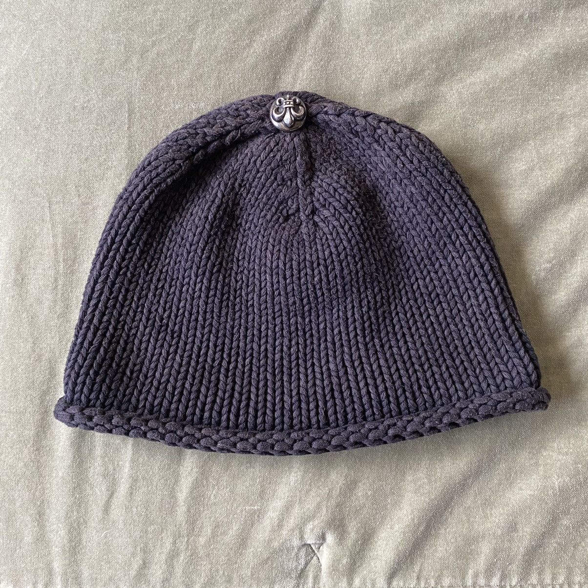 Chrome Hearts Chrome Hearts Fleur Patch Beanie Size ONE SIZE - 2 Thumbnail