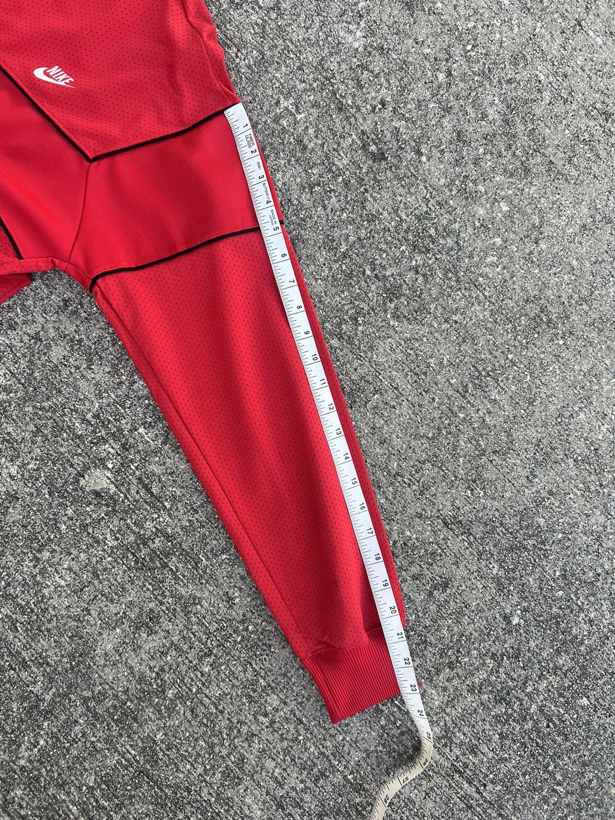 Vintage 80s Nike Hybrid Mesh Red Tracktop Sweater
