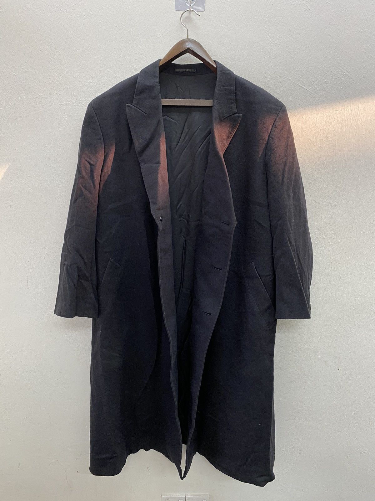 Yohji Yamamoto Vtg 90s Japanese fashion Master Yohji Yamamoto Wool coat Size US M / EU 48-50 / 2 - 1 Thumbnail