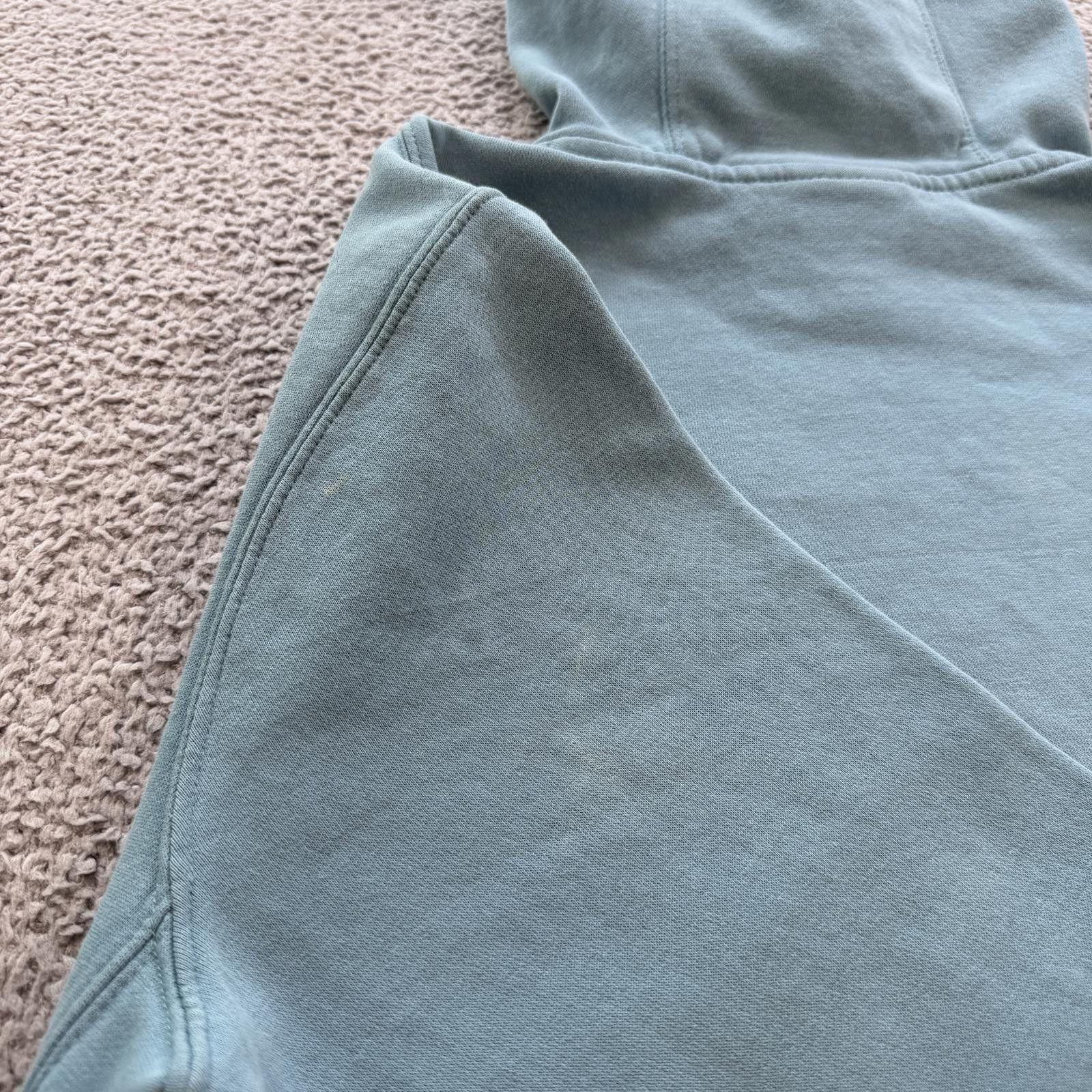 Nike Nike Mini Swoosh Hoodie Teal Distressed Wash Sweatshirt Mens Size US M / EU 48-50 / 2 - 11 Thumbnail