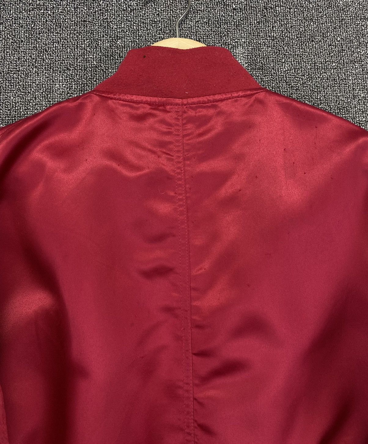 Japanese Brand Vintage Browny U.S Air Force Military Red Bomber Jacket Size M / US 6-8 / IT 42-44 - 12 Thumbnail