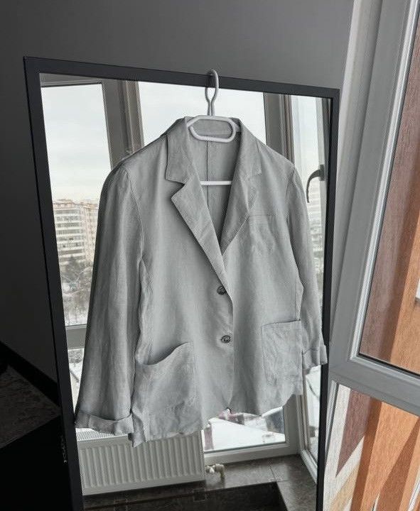 Fedeli Fedeli Linen Blazer Jacket Light Grey Men’s Sz S-M Size US S / EU 44-46 / 1 - 1 Thumbnail