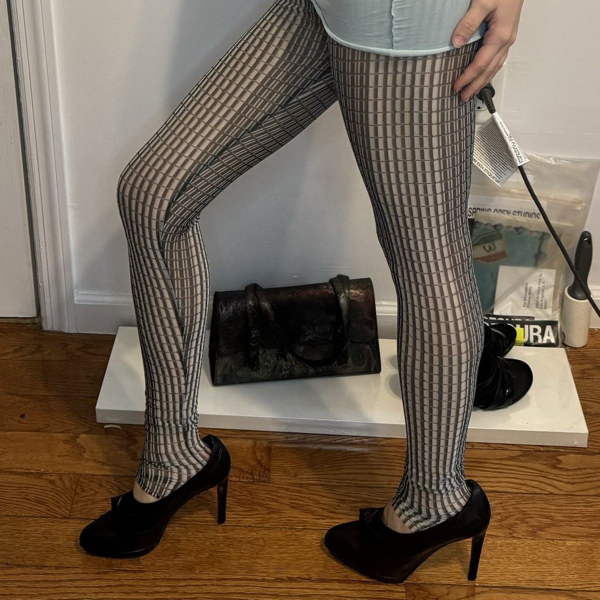 Henrik Vibskov Henrik Vibskov Grey Nylon Leggings Size 27" / US 4 / IT 40 - 3 Thumbnail