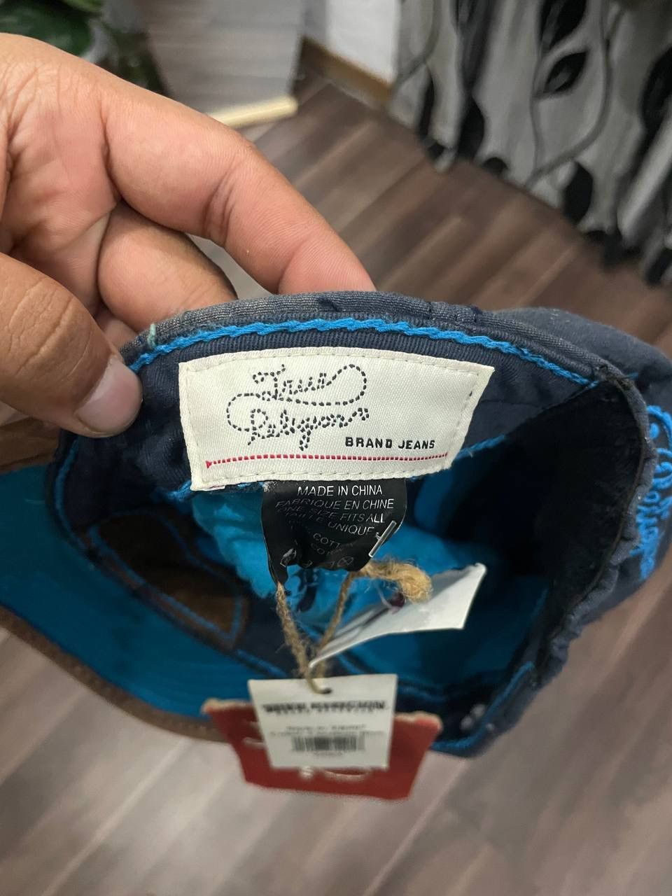 Le Grande Bleu (L.G.B.) RARE ‼️ Japanese Big Patches Buddhism True Religion Cap Size ONE SIZE - 4 Thumbnail