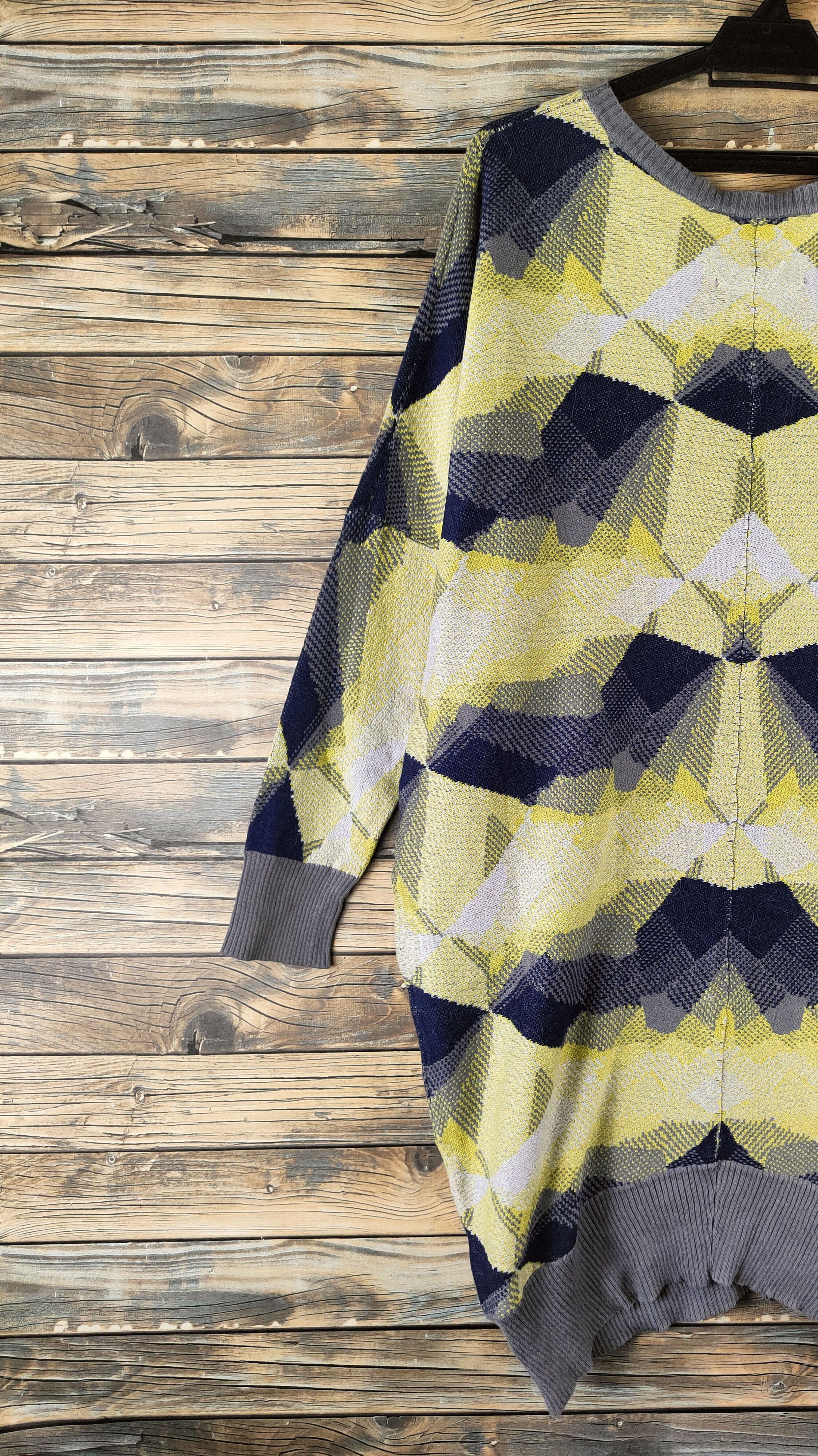 Japanese Brand DL OJM Gray Green Knitwear Sweatshirts #46-971 Size XL / US 12-14 / IT 48-50 - 7 Thumbnail