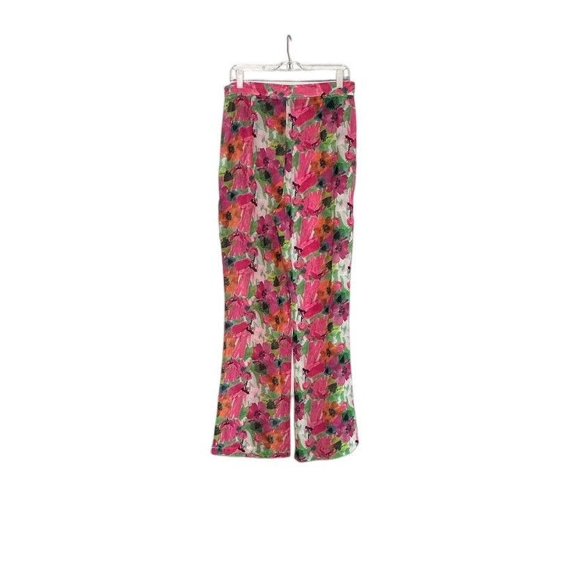 PrettyLittleThing PrettyLittleThing floral sheer cover up pants size 10 Size 32" / US 10 / IT 46 - 7 Thumbnail