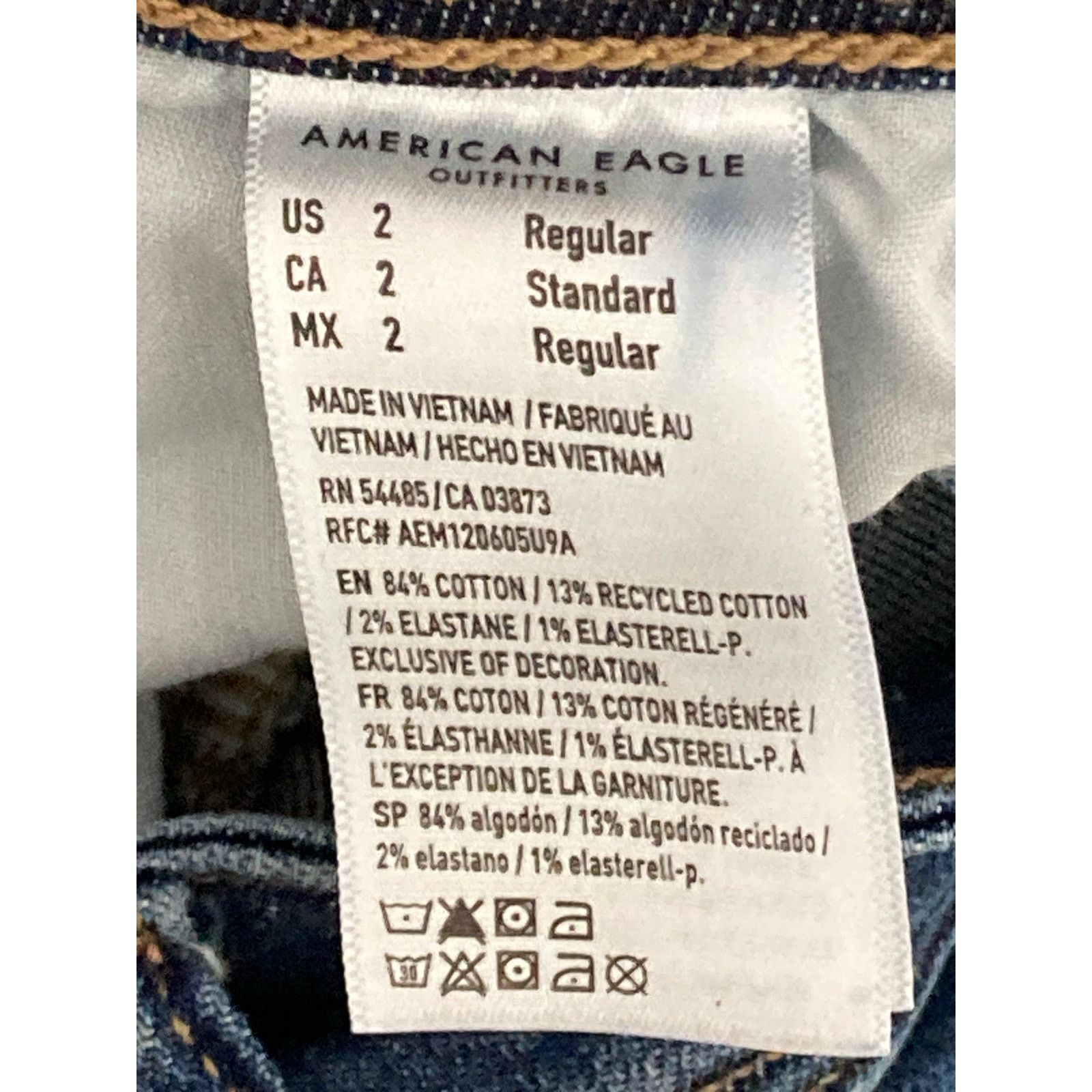 American Eagle Outfitters American Eagle Womens Jeans Sz 2 Bootcut Cargo Pockets Denim Size 26" / US 2 / IT 38 - 9 Thumbnail