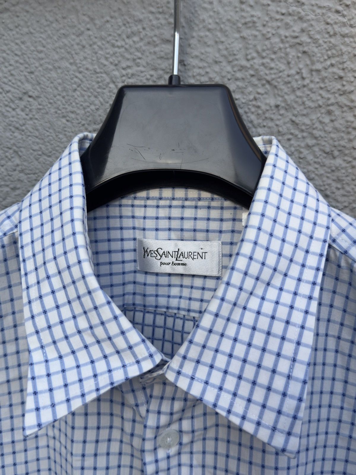 Vintage × Yves Saint Laurent Striped YSL Shirt Summer Yves Saint Laurent Shirt Size US XL / EU 56 / 4 - 4 Thumbnail