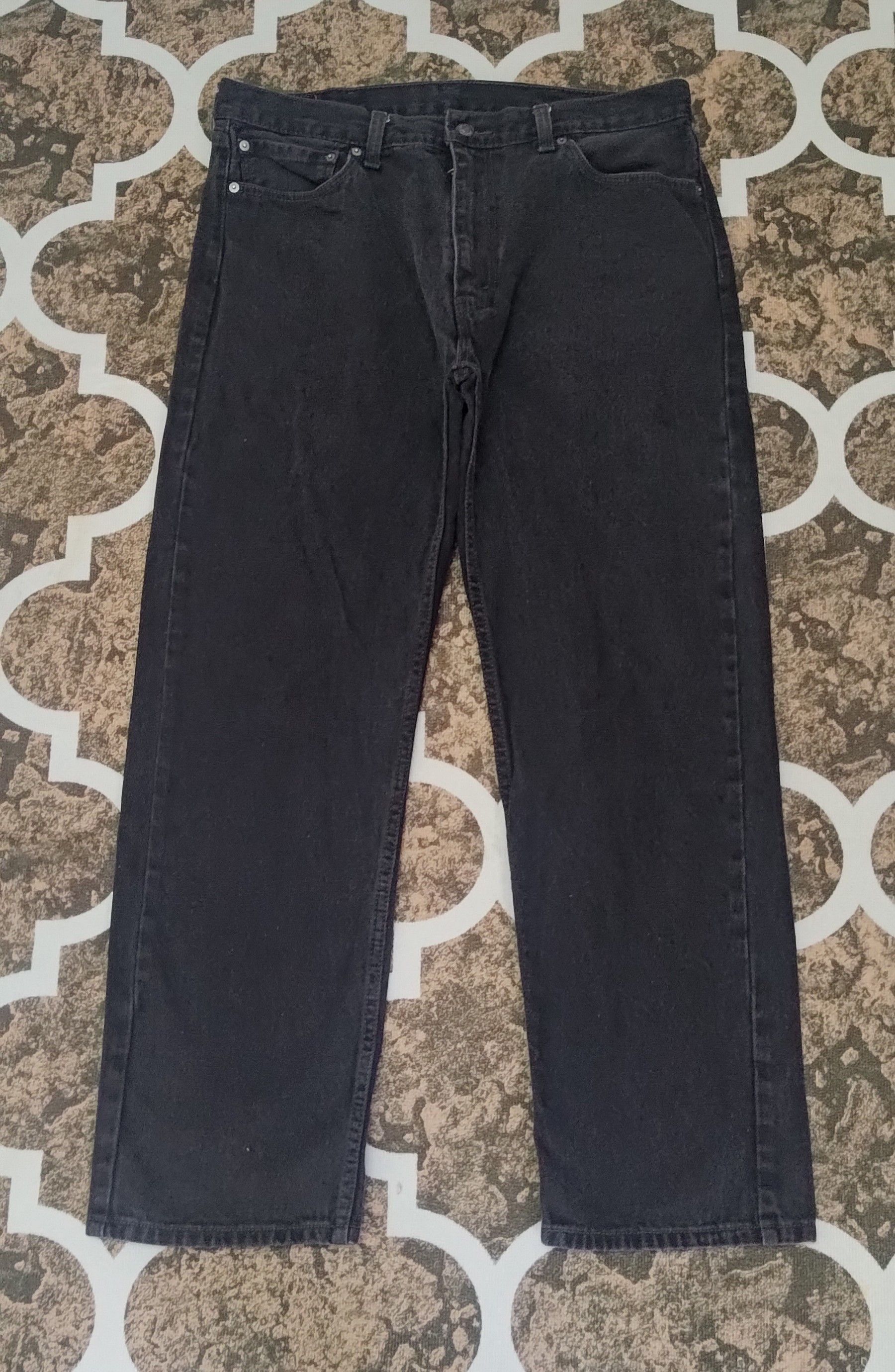Levi's Levi's 505 W35 L32 Black Denim Size US 37 - 1 Thumbnail