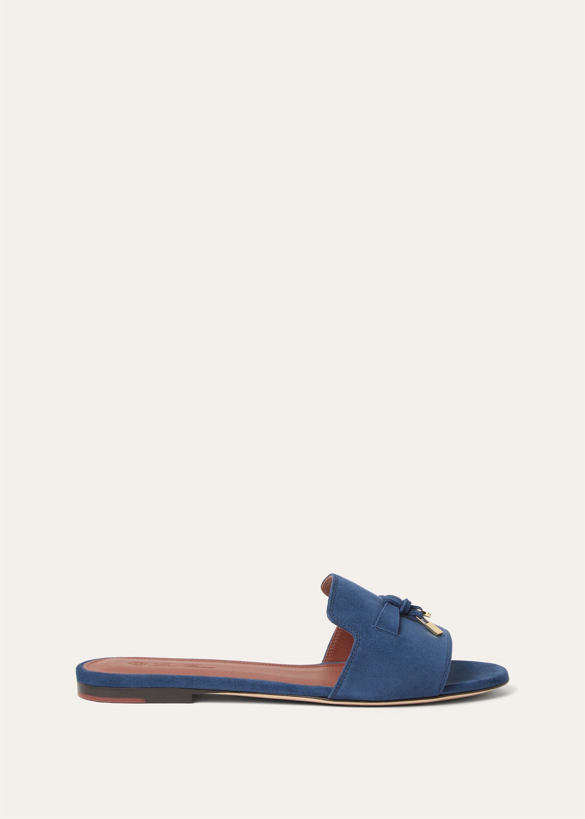 Loro Piana os11x0326 FAI5580 Summer Charms Sandals in Ocean Cavern Size US 9 / IT 39 - 1 Thumbnail