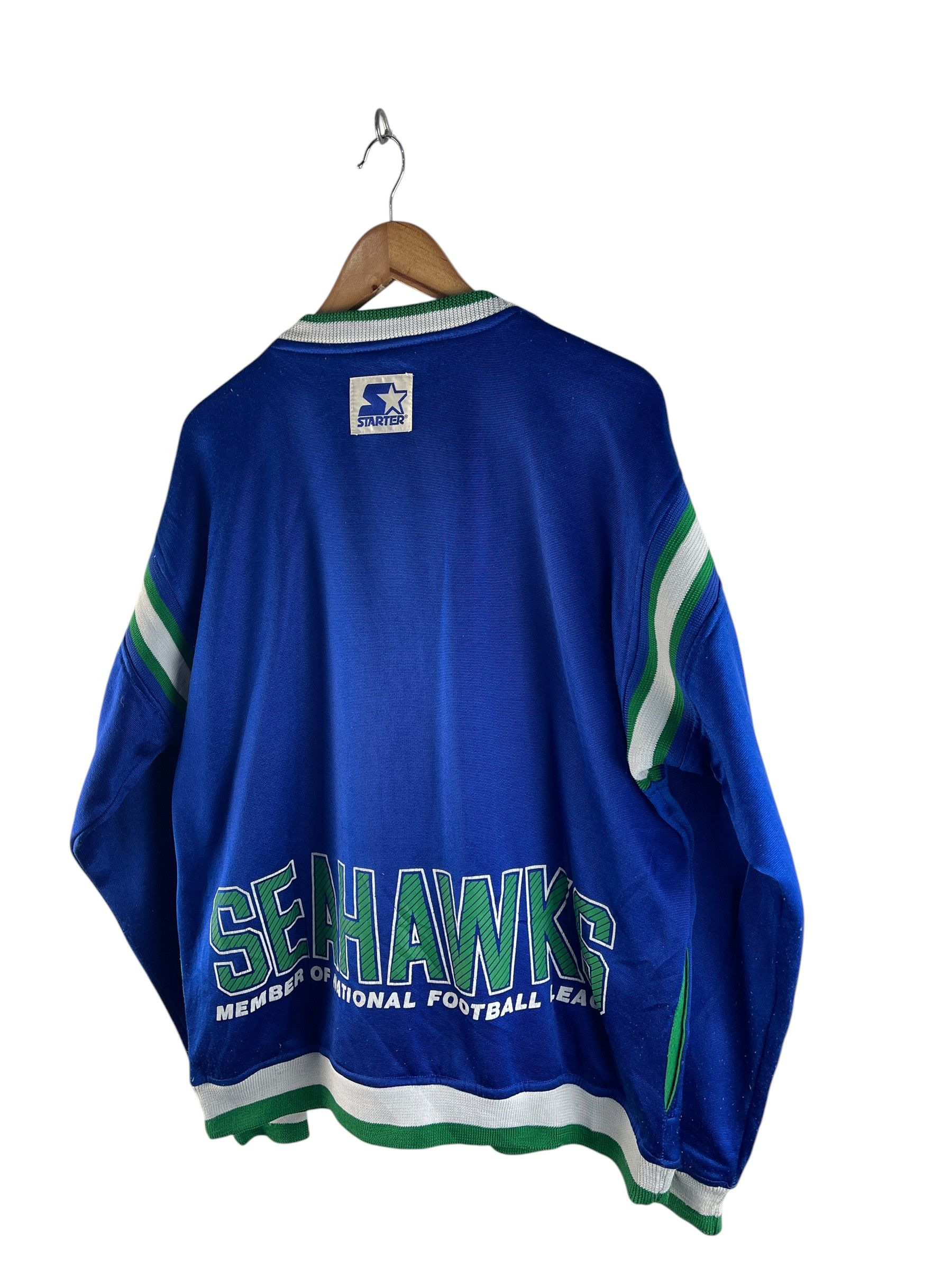 Starter Vintage Starter Seattle Seahawks Crewneck Sweatshirt NFL Size US L / EU 52-54 / 3 - 6 Thumbnail